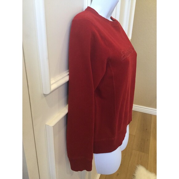 Eddie Bauer Women's Red Sweatshirt XS Soft Embroidered Logo - Picture 3 of 11